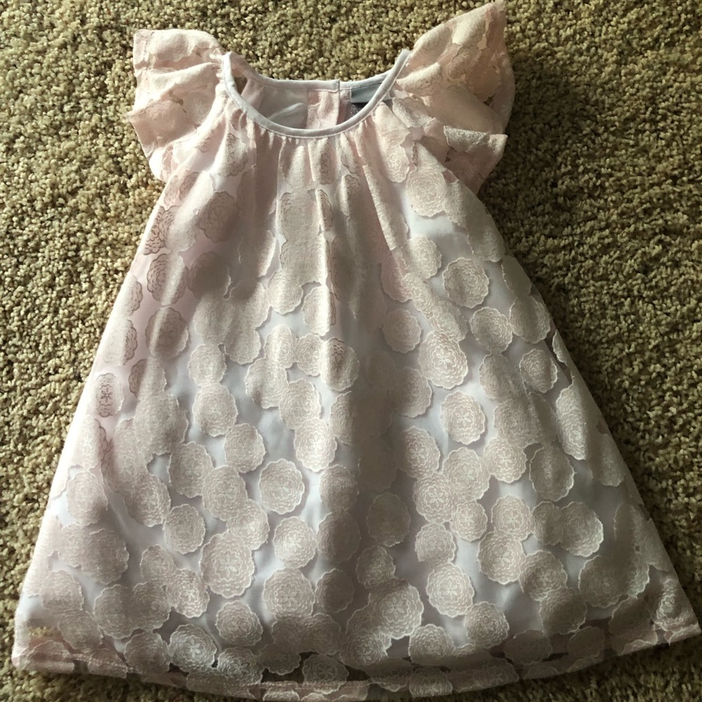 Baby Girl Pink Flower Print Dress - Flower Girl